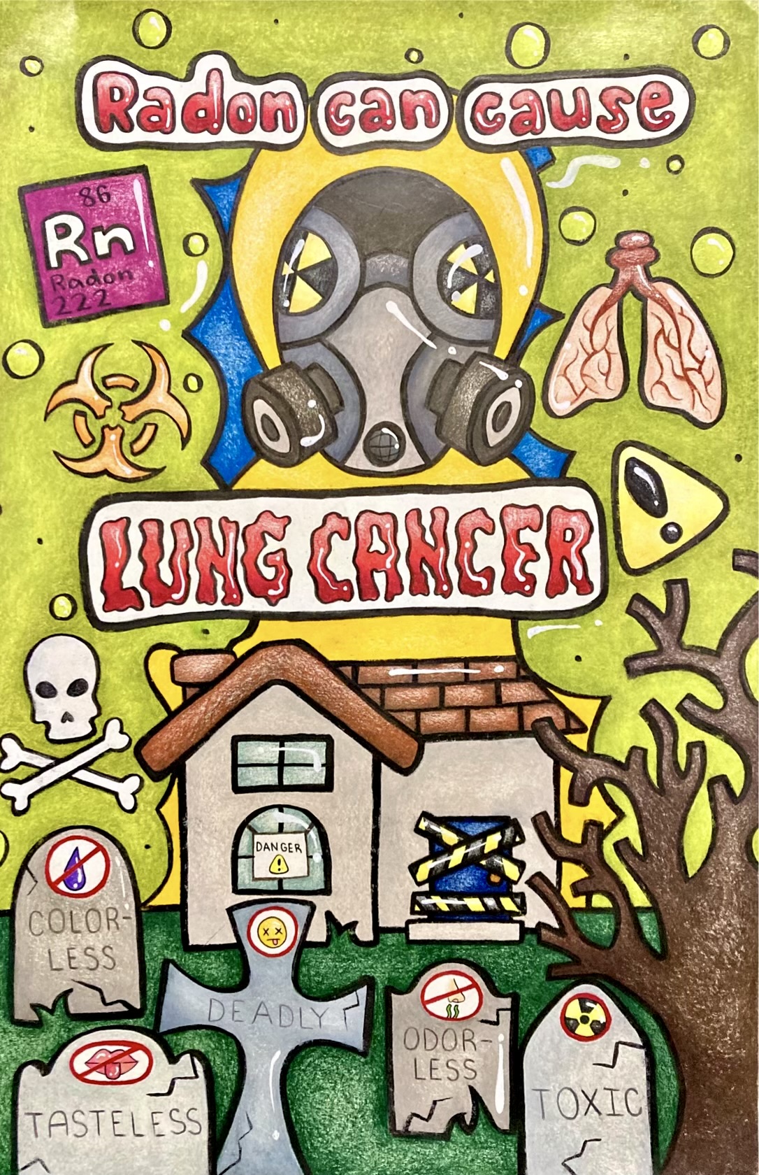 2023 1st place winning poster from the radon awareness poster contest