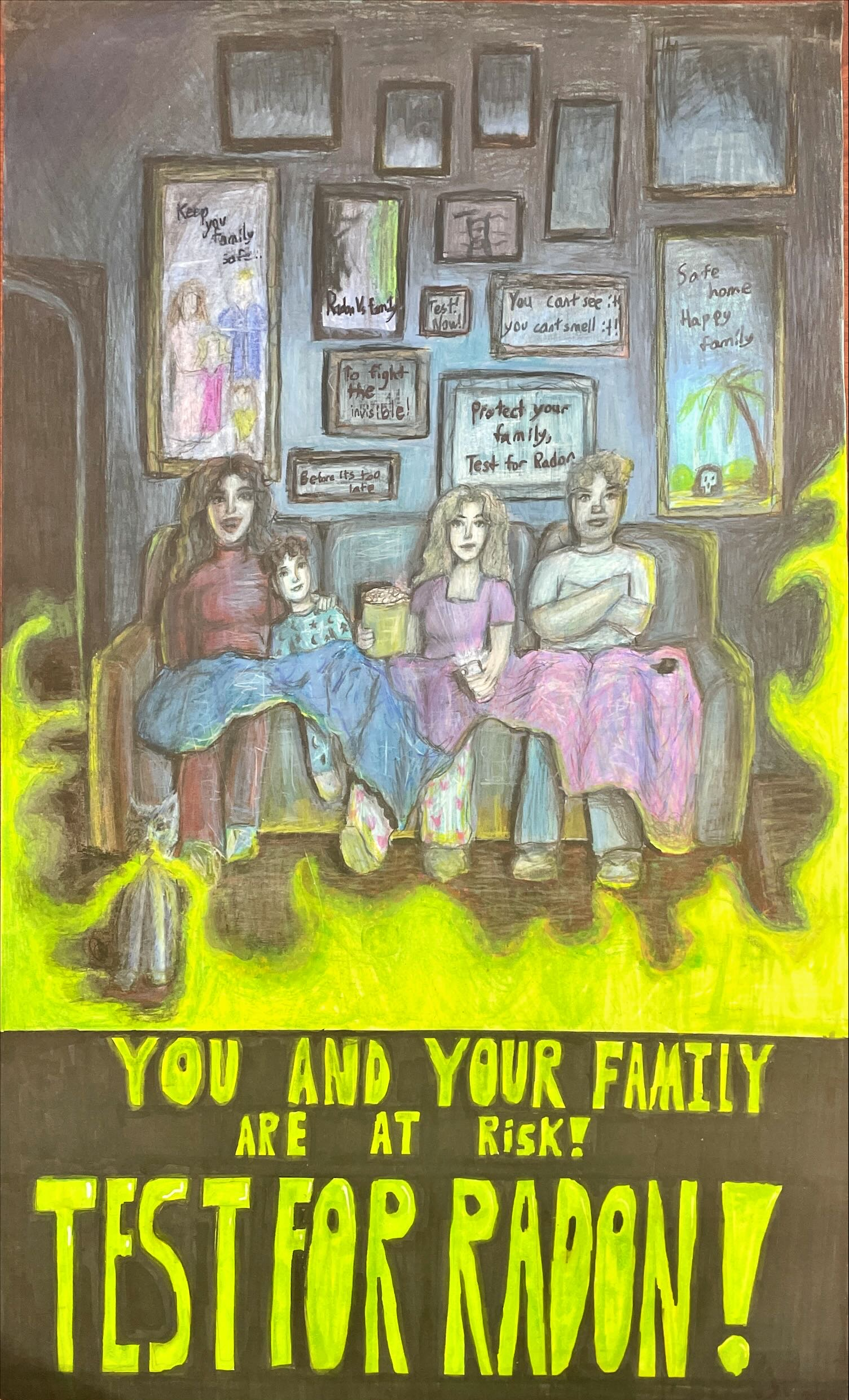2025 1st place winning poster from the radon awareness poster contest