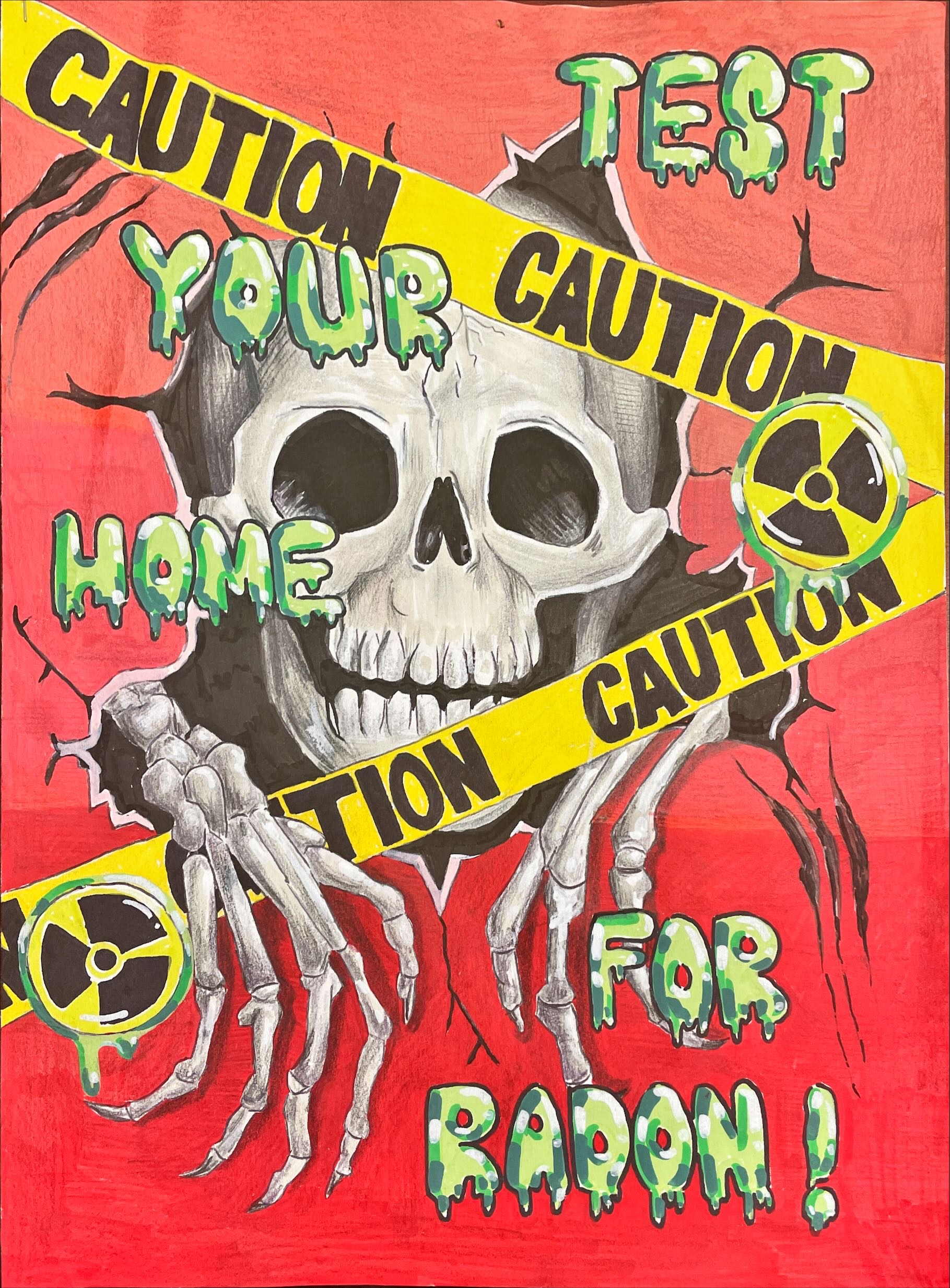 2025 2nd place winning poster from the radon awareness poster contest