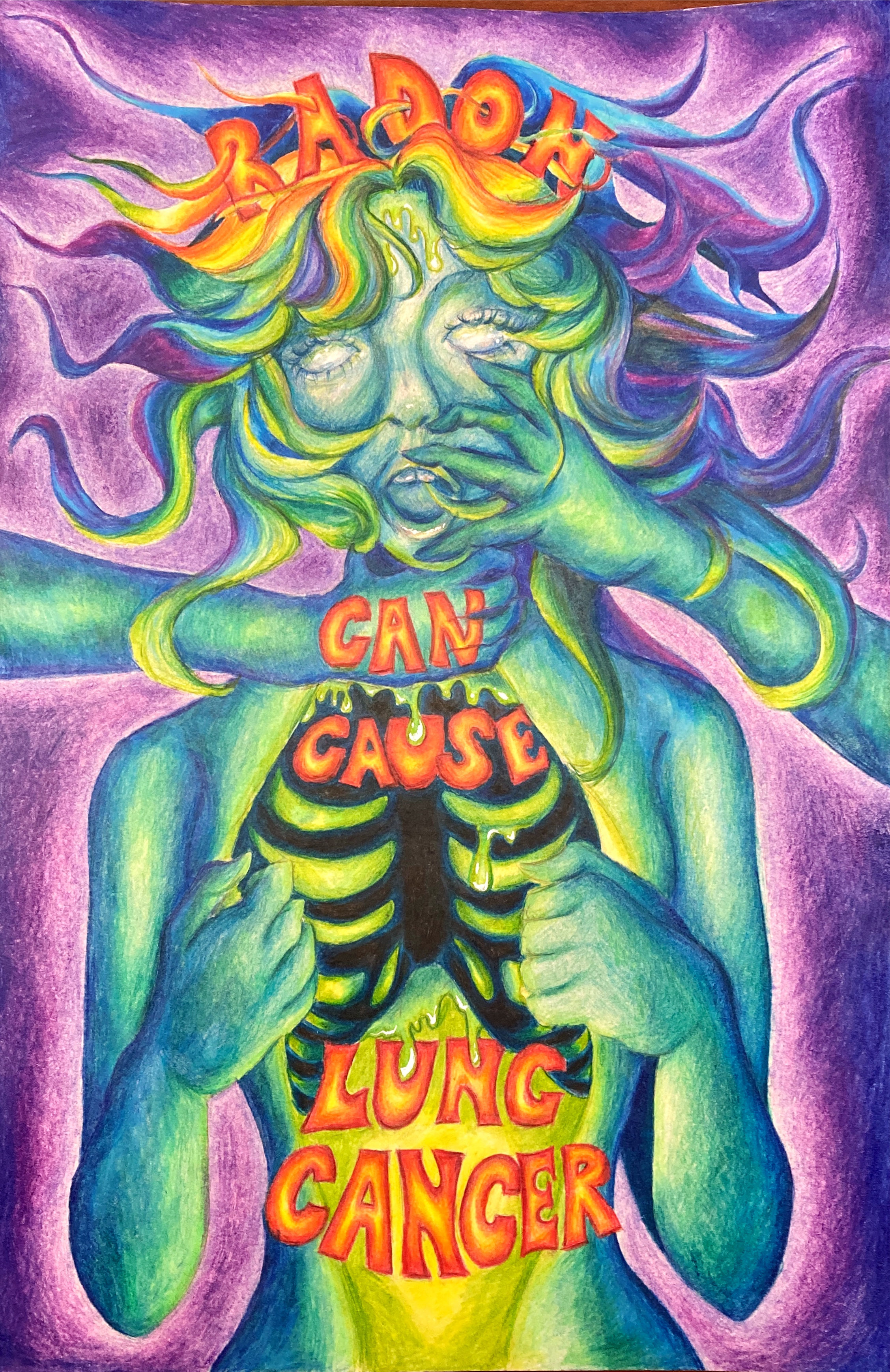 2023 3rd place winning poster from the radon awareness poster contest