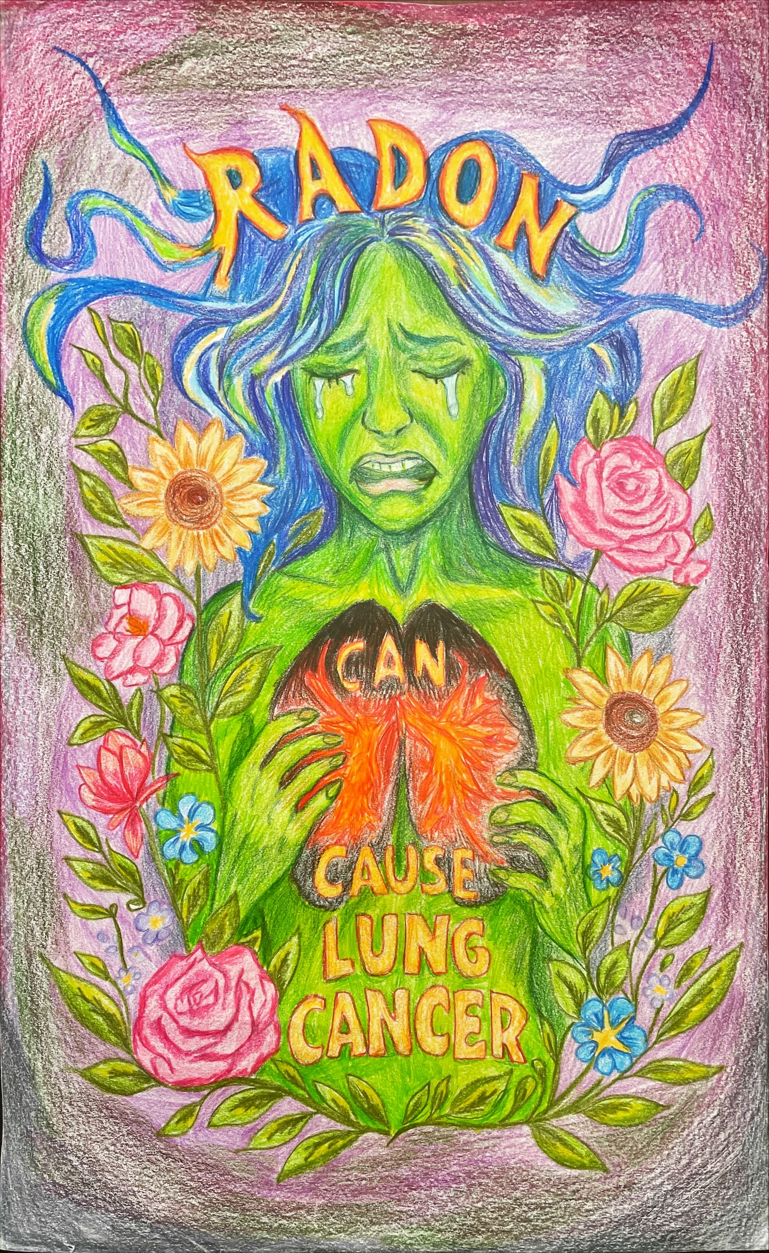 2025 3rd place winning poster from the radon awareness poster contest