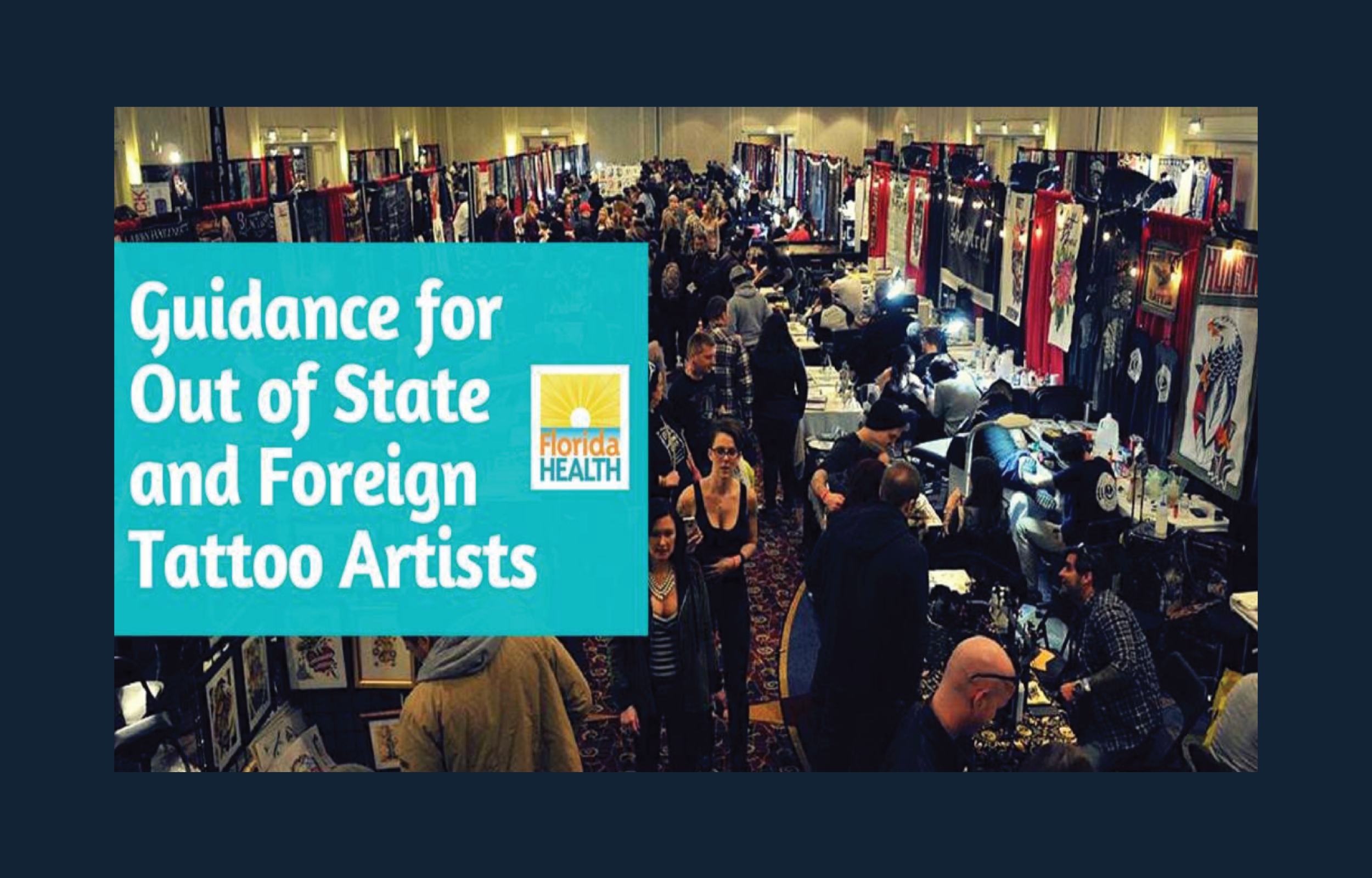 Image that reads Guidance for Out of State and Foreign Tattoo Artists