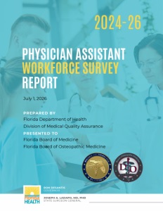 Cover page for the Physician Assistant Workforce Survey Report 2024-26